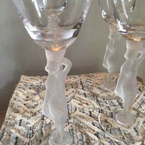 Vintage Set of 4 Bacchos nude stems